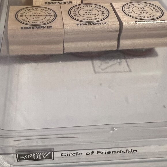 Stampin Up! Circle Of Friendship Rubber Stamp Set - Picture 2 of 3